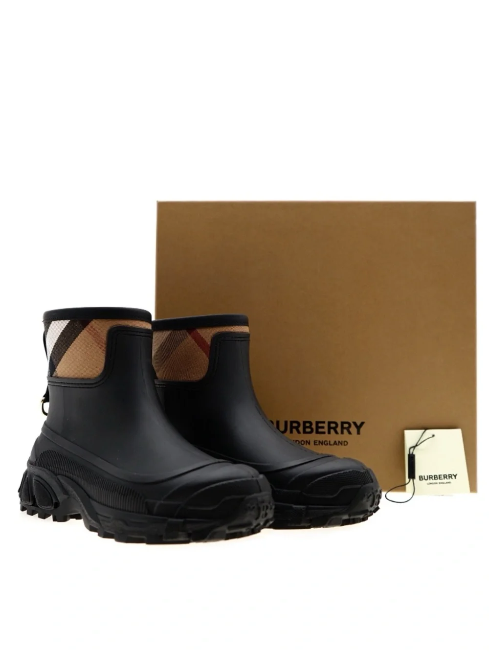 Burberry Ryan Woman Boots House Check Size 40 New